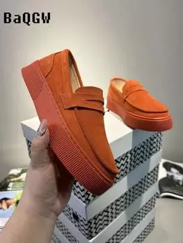 Дизайнерские однотонные мужские кроссовки Slip on 2024 года, новые повседневные удобные кроссовки на платформе, мужские кроссовки для бега, ленивые мокасины, мужская обувь 39