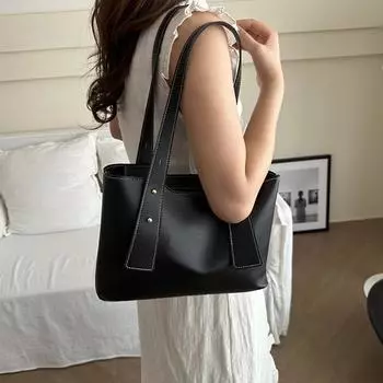 Дизайнерские однотонные повседневные сумки-тоут для женщин, модные сумки через плечо для поездок на работу, женские сумки для повседневного использования 31x21x8cm