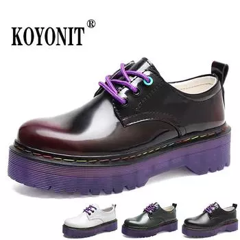 Дизайнерские роскошные брендовые женские кроссовки из натуральной коровьей кожи 35~41 на платформе белого цвета с толстой подошвой, роскошные модные женские туфли на плоской подошве 35