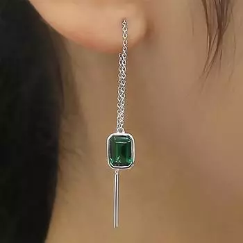 Дизайнерские серьги-цепочки для женщин, персонализированные геометрические украшения в стиле темперамент, популярные и привлекательные нишевые модели