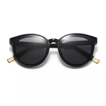 Дизайнерские солнцезащитные очки кошачий глаз для женщин и мужчин Роскошные пластиковые солнцезащитные очки Классические ретро уличные унисекс круглые солнцезащитные очки