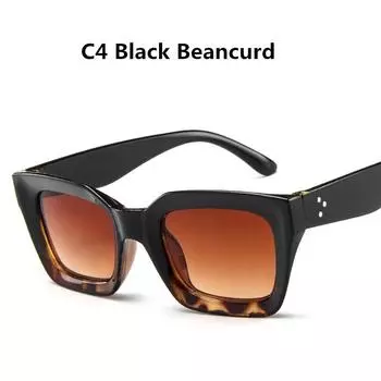 Дизайнерские солнцезащитные очки «кошачий глаз» для женщин, высокое качество, женские квадратные очки в стиле ретро, мужские роскошные оттенки Other