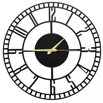 Дизайнерские стильные металлические настенные часы для гостиной, спальни, офиса, кухни, дома и прихожей, антикварные большого размера современные настенные часы для декора дома (50 см)