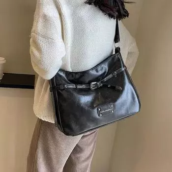 Дизайнерские сумки через плечо из искусственной кожи с поясом для женщин 2024, зимняя модельерская женская роскошная сумка на плечо, сумки коричневый