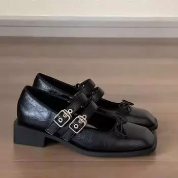 Дизайнерские весенние женские туфли Мэри Джейн, модные женские удобные балетки с квадратным носком на мягкой подошве, женские удобные балетки 35