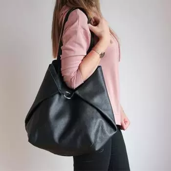 Дизайнерские винтажные сумки-тоут для женщин, высококачественная итальянская сумка из натуральной кожи, большая сумка-тоут в стиле ретро, черный цвет чёрный