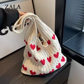 Дизайнерские вязаные сумки, женские сумки-шоперы большой вместимости, женская сумка на плечо, летняя повседневная тканая пляжная сумка 35x10x31cm бежевый