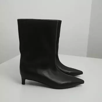 Дизайнерские женские ботильоны на низком каблуке, модные туфли для танцев и выпускного вечера, лаконичные короткие ботильоны без застежек 35