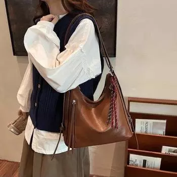 Дизайнерские женские ретро-многофункциональные рюкзаки из искусственной кожи 2025 года, летний Y2K, корейская мода, коричневый винтажный рюкзак для женщин, дорожные рюкзаки чёрный