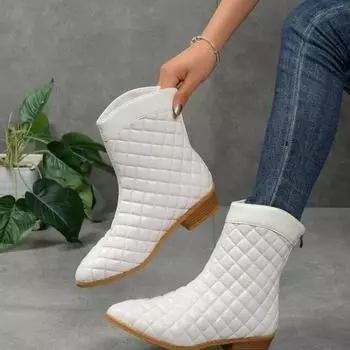 Дизайнерские женские сапоги Goth, зимние новые модные туфли с острым носком для женщин, универсальные высококачественные однотонные ботильоны Zapatos 36