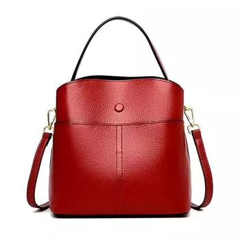 Дизайнерские женские сумки через плечо из натуральной кожи, трехслойные сумки через плечо из коровьей кожи