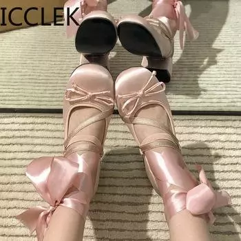 Дизайнерские женские туфли Мэри Джейн с перекрестными ремешками, модные элегантные туфли на низком каблуке, весенние женские туфли-лодочки в стиле колледжа 35