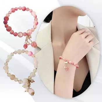 Дизайнерский браслет Sense Strawberry Crystal Buddha Girl Temperament Hand Jewelry A