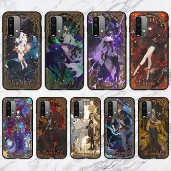 Дизайнерский чехол для телефона Genshin Impact с картами Таро для Xiaomi9 10 11PRO LITE Redmi Note7 8 9 10A PRO K40 Poco3 Shell Redmi7a