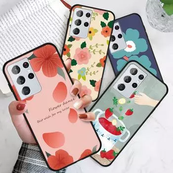 Дизайнерский чехол для телефона серии Art Flowers Красивый корпус с рисунком лепестков Redmi 10