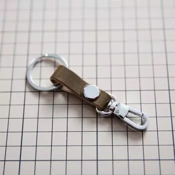 Дизайнерский кожаный держатель ключей, персонализированные кожаные брелоки для мужчин чёрный