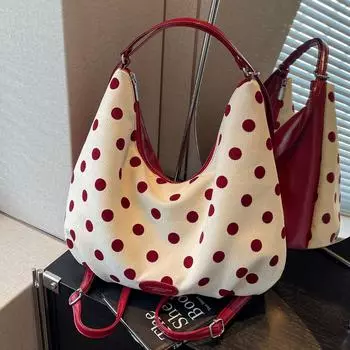 Дизайнерский рюкзак для женщин, осенняя модная холщовая сумка через плечо, сумка-тоут