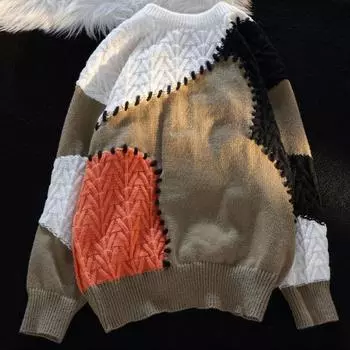 Дизайнерский смысл, ниша, одинаковый по цвету пуловер, женский осенне-зимний свободный мягкий свитер из клеевой вязки, женский пуловер One Size зелёный