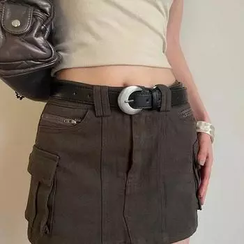 Дизайнерский женский ремень, роскошный ремень для джинсов, модный пояс на талию Moon Spicy Girls чёрный