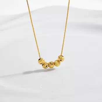 Дизайнерское китайское стильное ожерелье из стерлингового серебра 925 пробы с подвеской Wufu Linmen, легкая роскошная цепочка на ключицу золотой