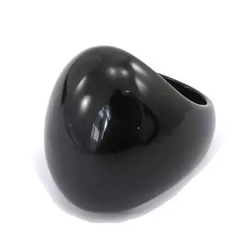 Дизайнерское кольцо из черного нефрита Mineralia