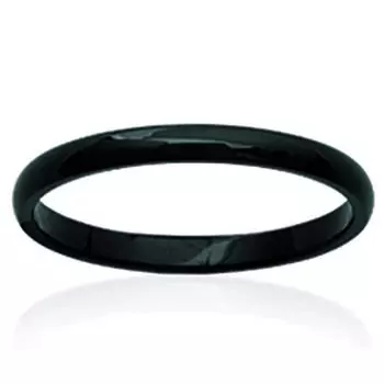 Дизайнерское кольцо Mineralia черный рутений - 2 мм
