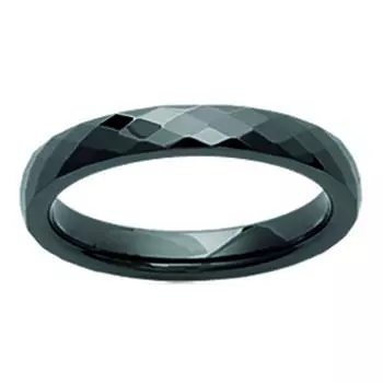 Дизайнерское кольцо Mineralia керамика серого антрацита - 3 мм