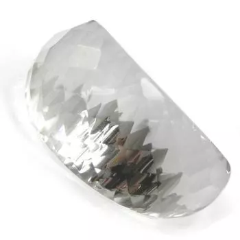 Дизайнерское кольцо Минералия белый кристалл