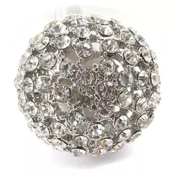 Дизайнерское кольцо Sissi белое