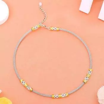 Дизайнерское колье Estele из сетки с золотым и родиевым покрытием для девочек и женщин