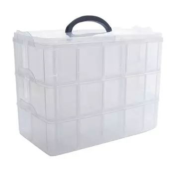 DIZLAS Beyblade Storage Clear Case Коробка для хранения деталей Держатель (30 штук)