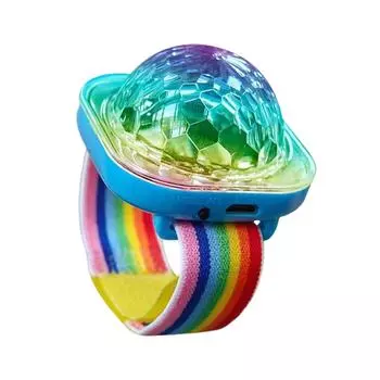 DJ Bouncing Disco Flash Компактный и портативный для вечеринок с присоской Радужный сценический свет жёлтый