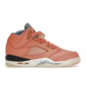 DJ Khaled x Air Jordan 5 Retro GS We The Best — Детские кроссовки Crimson Bliss Orange Leche-Blue Sail DV4983-641 35.5