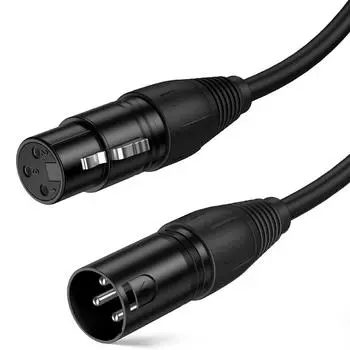 DJ сценический кабель XLR для записи микрофона с фантомным питанием аудиоинтерфейс микшерный пульт 3-контактный кабель XLR для микрофона Shure SM7B AM8 K688 1m