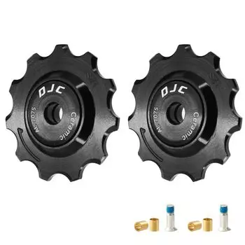 DJC 12-скоростной велосипедный керамический подшипник шкив колесо 2 шт. направляющий ролик жокей 11T 12T 13T 14T MTB шоссейный велосипед задний переключатель для шкива Shimano AXS 12S черный