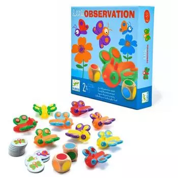 DJECO Little Observation Обучающая игра Настольная игра Настольная игра Младенцы Дети Обучающая игрушка Подарок Монтессори 2 года 3 года