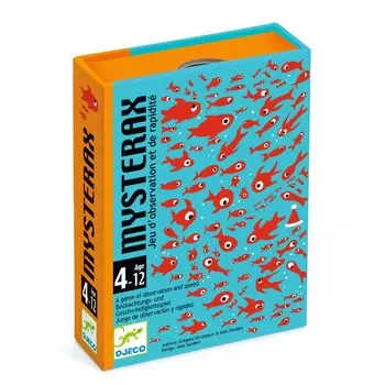 DJECO Mysteryx Карточная настольная игра Найди иллюстрацию Образовательная игра 3 года 4 года 5 лет 6 лет 7 лет Игра в день поступления, Игра, Карты,