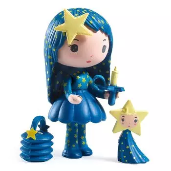 DJECO Teenies Lights Игрушечная кукла Кукольный игровой домик Развивающая игрушка Дети Девочки Подарок Милый Скандинавский Стильный Монтессори 4 года Рождество и
