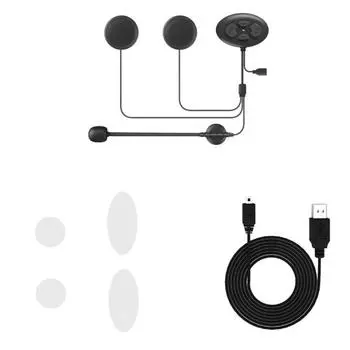 DK11 Bluetooth-совместимая 5 перезаряжаемая водонепроницаемая мотоциклетная гарнитура, наушники для шлема