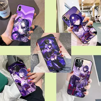 DK-48 Genshin силиконовый чехол для iPhone 15 14 Xiaomi POCO M6 F6 Redmi Note 13 12 13C 8 9 Samsung S24 S23 S22 S21 FE Pro Plus Ultra Redmi 9C NFC бездна