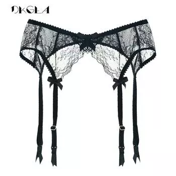 DKGEA кружевные чулки с подвязками ультратонкие сексуальные женские пояса для чулок с вышивкой S розовый