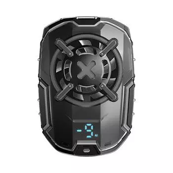 DL16 Универсальный охладитель для мобильного телефона со светодиодным экраном, воздушный охладитель для игр, охлаждающий вентилятор, радиатор, крутой радиатор для мобильного телефона чёрный