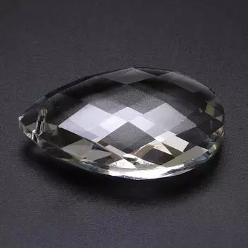 DL 1 шт., новая прозрачная люстра, стеклянные кристаллы, детали лампы, призмы, подвесные подвески в виде капель 38mm