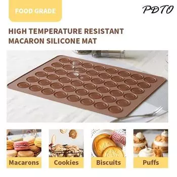 DL 48 отверстий силиконовый противень для выпечки макарон антипригарная форма коврик для макарон