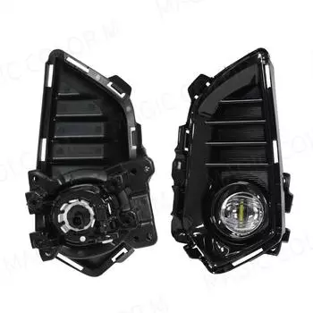 DLAA для Toyota Yaris Ativ 2025 2025 светодиодные противотуманные фары DRL дневные ходовые огни передний бампер крышка фары жгут проводов реле 12 В