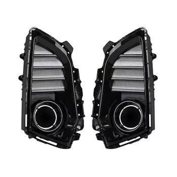 DLAA светодиодные противотуманные фары DRL для Toyota Yaris Ativ Vios 2022 2023 дневные ходовые огни передний бампер крышка фары жгут проводов 12 В