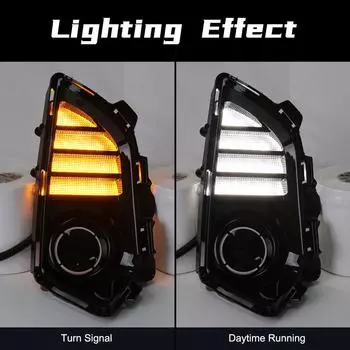 DLAA светодиодные противотуманные фары DRL для Toyota Yaris Ativ Vios 2025 2025 дневные ходовые огни передний бампер крышка фары жгут проводов 12 В