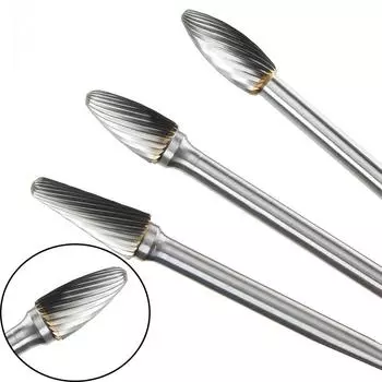 Длина 150 мм 1 шт. Вращающиеся напильники из карбида вольфрама для деревообработки, пластика, металла, железа, алюминия, нержавеющей стали, фрезы