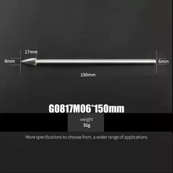 Длина 150 мм, 1 шт., вращающиеся напильники из карбида вольфрама, цилиндрические, круглые, острые, тип 6 мм, 8 мм, 10 мм, фреза для деревообработки и металла