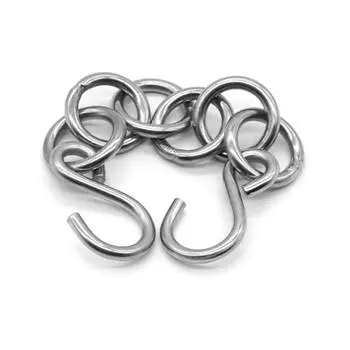 Длина 22,5 см/8,86 дюйма, регулируемая цепь с крючком для ремонта вмятин на автомобиле, инструмент для удаления вмятин на автомобиле, прочный крючок для удаления вмятин на кузове серебряный